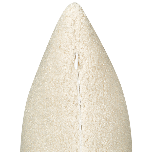 Dekokissen 2er Set LEUZEA Bouclé 45 x 45 cm Beige Ohne Muster
