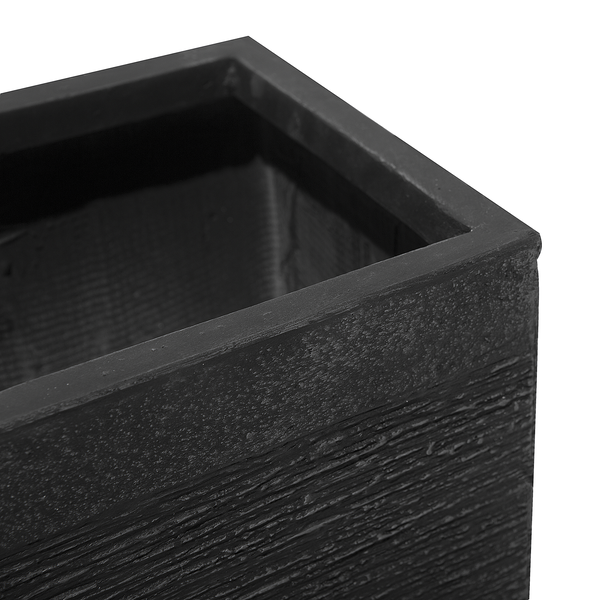 Blumenkübel PAROS 30 cm Schwarz