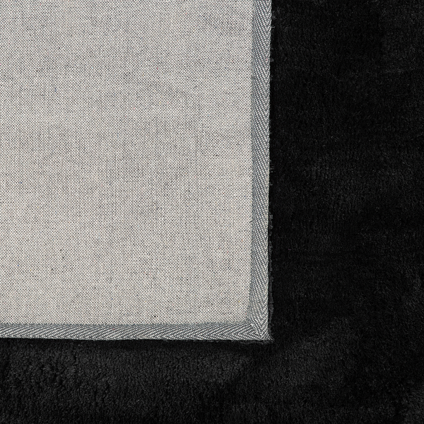 Zottelteppich EVREN Schwarz 200 x 200 cm