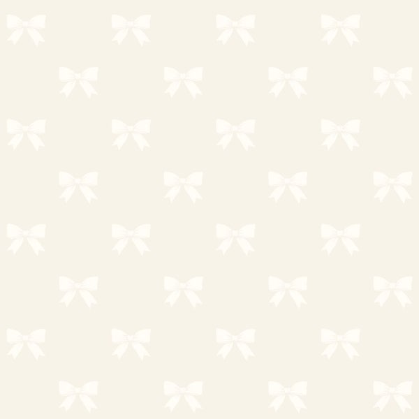 Origin Wallcoverings Tapete kleine Schleifen Silber - 53 cm x 10.05 m - 346845