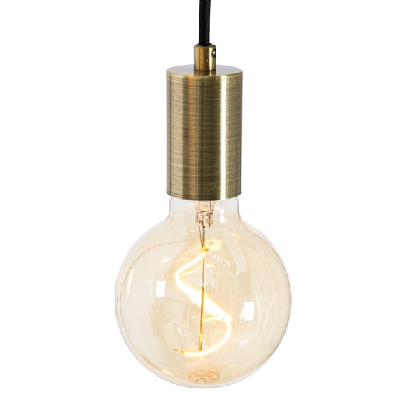 Industrielle Hängelampe Bronze 3-flammig - Facil