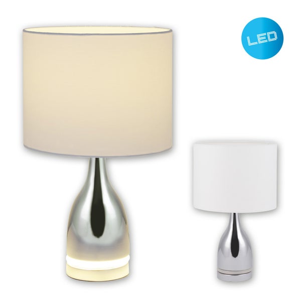 Tischleuchte mit LED-Technologie und Lampenschirm