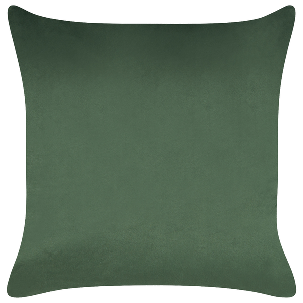 Dekokissen 2er Set GOLDSPRUCE Samtstoff 45 x 45 cm Grün Weihnachtsmotiv