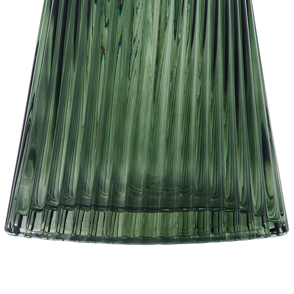 Blumenvase MARPISSA Glas 26 cm Dunkelgrün