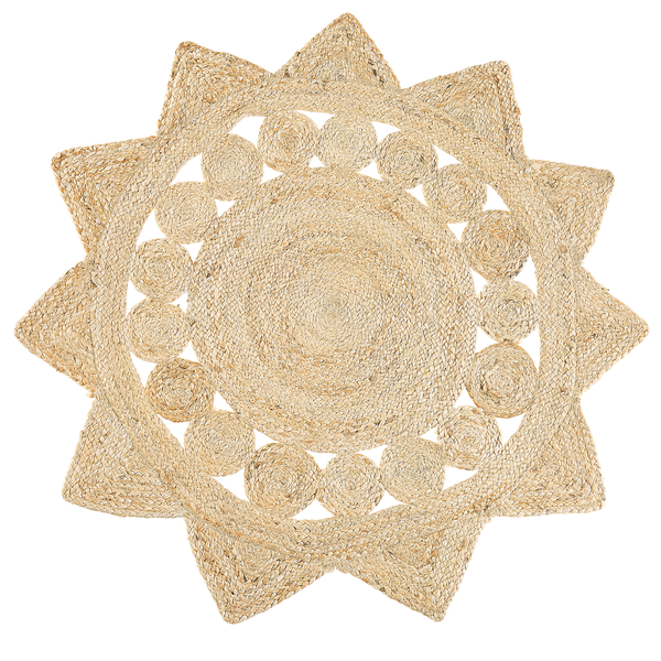 Teppich ARABAN Beige ø 120 cm Jute
