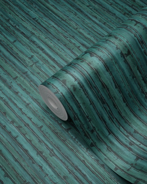 Origin Wallcoverings Tapete Bambusmuster Smaragdgrün - 53 cm x 10.05 m - 347403