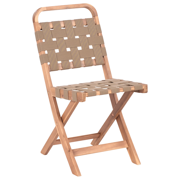 Bistro Set klappbar CALCIANO zertifiziertes Akazienholz Braun