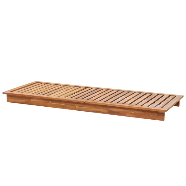 Sonnenliege mit Kissen GRANARI Akazienholz Braun