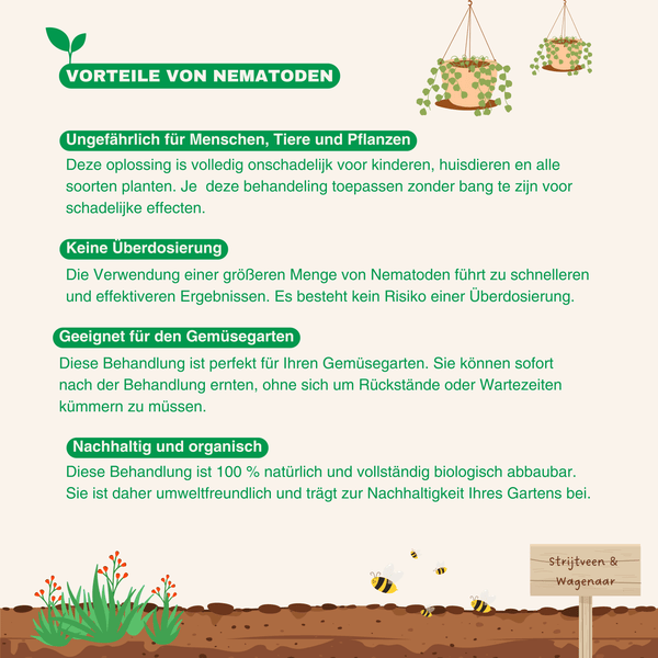 Strijtveen & Wagenaar Nematoden gegen Schnakenlarven 100m²