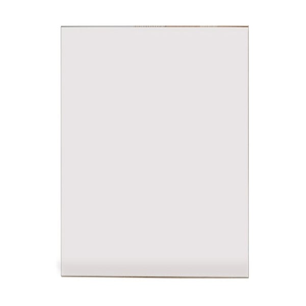 Rechteckige transparente Scheibe aus Glas oder Acrylglas.