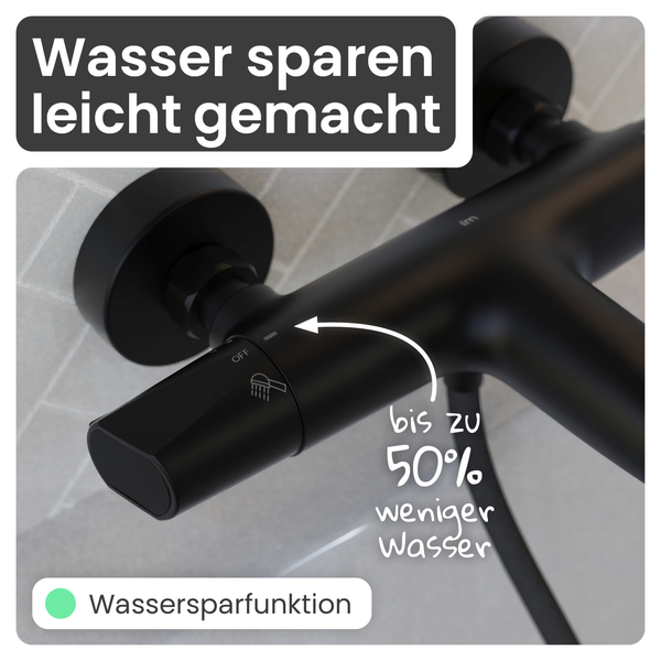 Armatur mit Wassersparfunktion für bis zu 50 Prozent weniger Wasserverbrauch