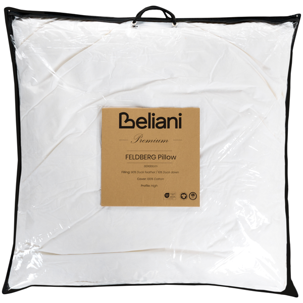 Beliani Feldberg Kissen 80x80 cm in durchsichtiger Verpackung