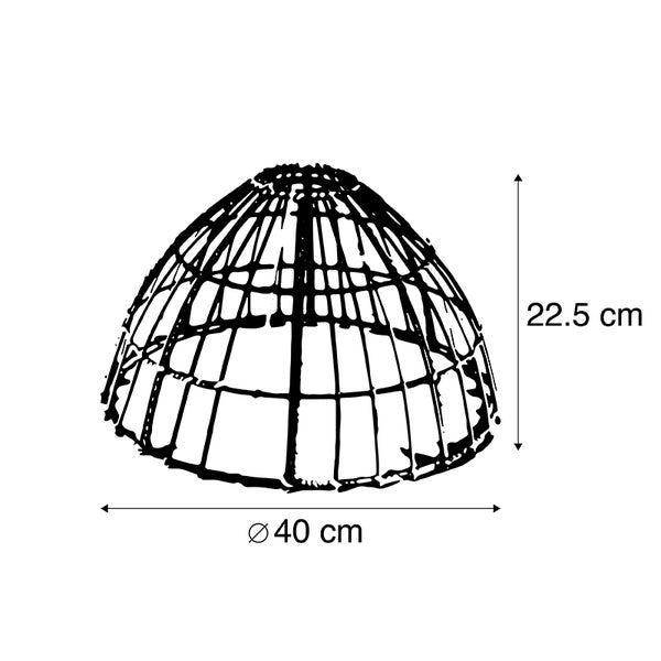 Rattan Magna Lampenschirm 40 cm