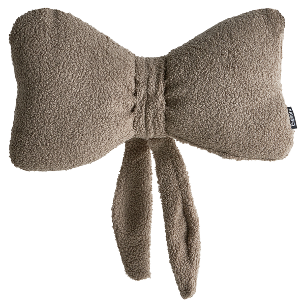 Dekokissen in Schleifenform mit Anhängern