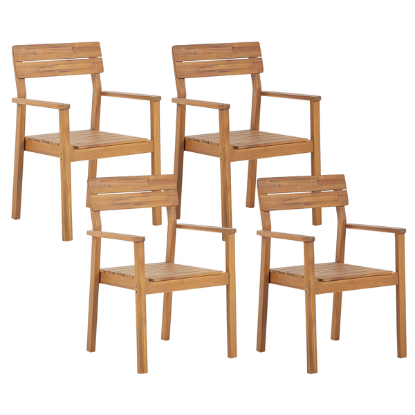 Gartenmöbel Set 4-Sitzer FORNELLI Akazienholz Braun