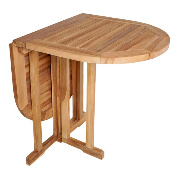 Huelva Gartentisch Balkontisch, Klapptisch Teak. 60 X 120 X 75 cm