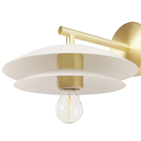 Wandlampe LASOLO Metall Weiß