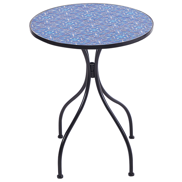 Outdoor Bistrotisch CIGLIANO 60 cm 60 cm Metall Schwarz