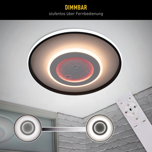 Dimmbare LED Deckenleuchte mit Fernbedienung