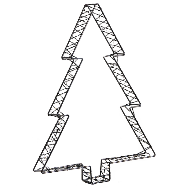 Dekorativer Weihnachtsbaum aus Metall mit Beleuchtung