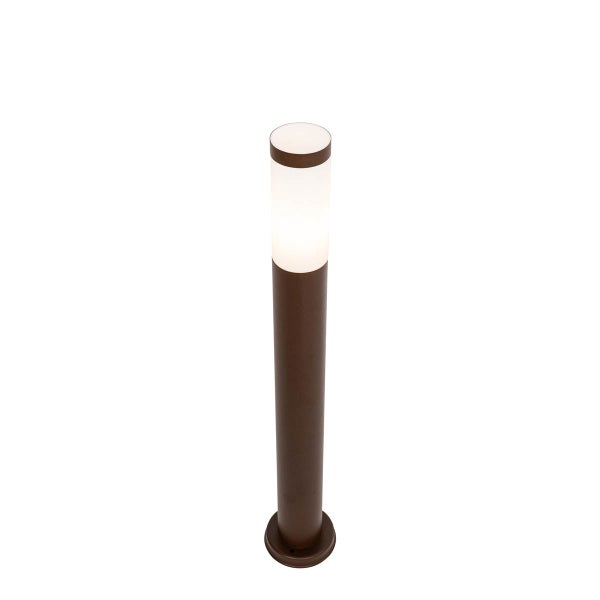 Außenlaterne rostbraun mit Opal 80 cm IP44 - Rox
