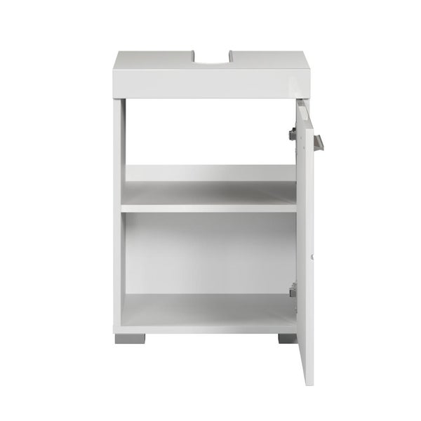 Waschbeckenunterschrank mit einer Tür und einem Regalfach für das Badezimmer