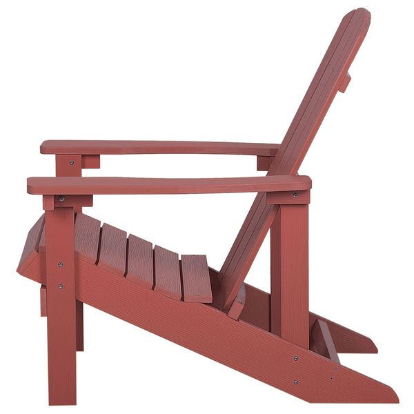Gartenstuhl ADIRONDACK mit Fußstütze Rot