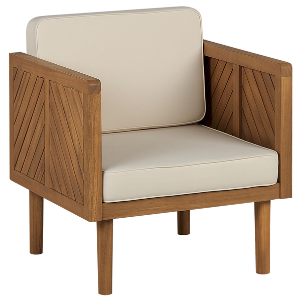 Bistro Set inkl. Kissen BARATTI Akazienholz Braun