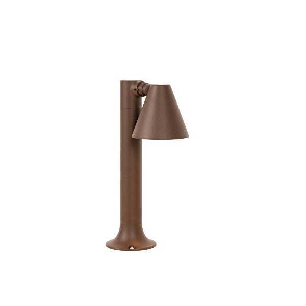 Moderner Außenpfosten rostbraun 30 cm IP44 verstellbar - Ciara