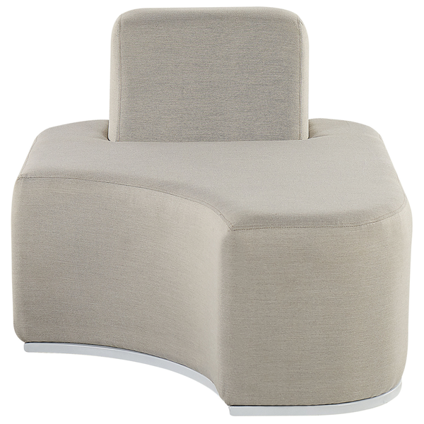 Lounge Set mit Tisch 4-Sitzer FABRO modular Hellgrau