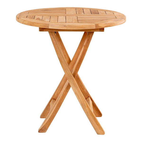 Oviedo Gartenset Esstisch Ø70cm natur und 2 Toledo Stuhl natur. 70 X 70 X 75 cm