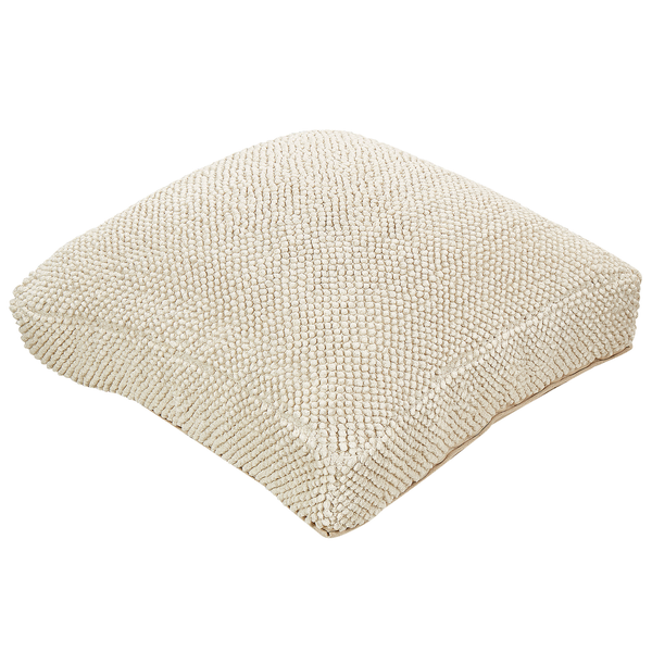 Pouf JOARA Baumwolle Beige 70 cm 70 cm 15 cm
