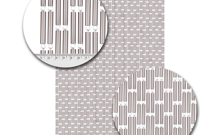 Fliegenvorhang Kunststoffhülsen Weitsprung Silber Metallic - 90cm x 210cm