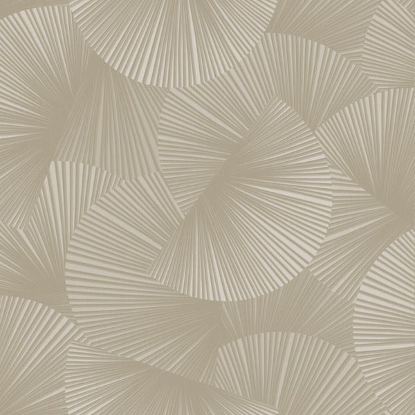 Sanders und Sanders Tapete 3D-Muster Helltaupe - 53 cm x 10.05 m - 935351