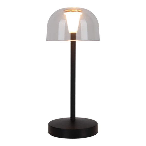 Tischleuchte mit Glasschirm