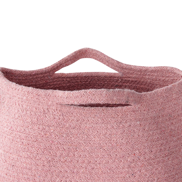 Korb aus Baumwolle mit Griffen