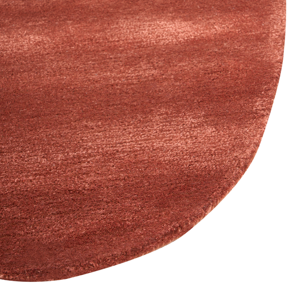 Teppich TANDO Dunkelrot 160 x 230 cm Viskose