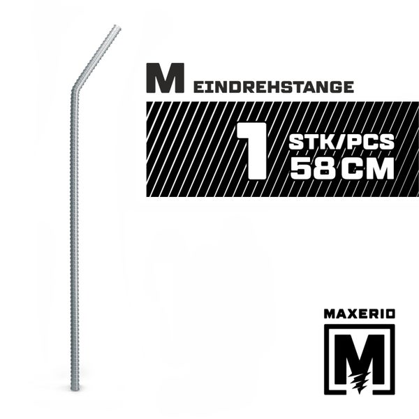 MAXERIO® 58 cm M Eindrehstange für Schraubfundament