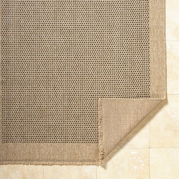 In-/Outdoor-Teppich mit Jute-Look Beige/Schwarz 120x170 cm LORI