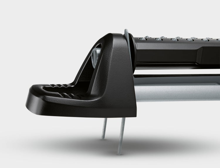 Produktbild mit Hinweisen zu Reinigung, Wasserfestigkeit und Rutschfestigkeit