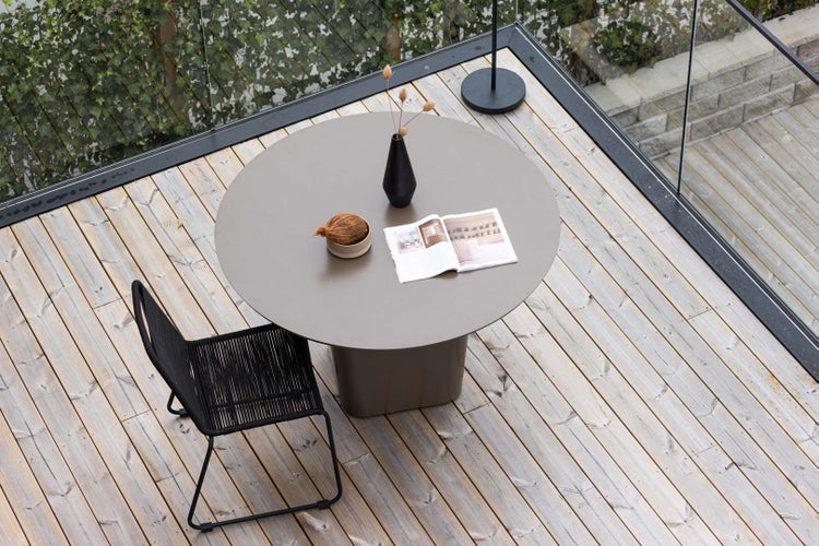 Santa Fe Gartentisch Ø120 braun. 120 X 120 X 75 cm