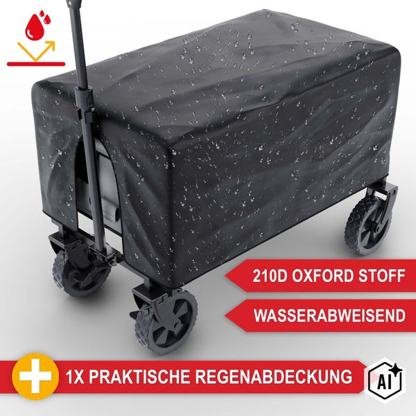 Regenabdeckung für Bollerwagen aus wasserabweisendem 210D Oxford Gewebe