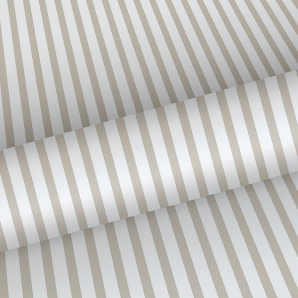 Sanders und Sanders Tapete Streifen Beige und Weiß - 53 cm x 10 m - 640417