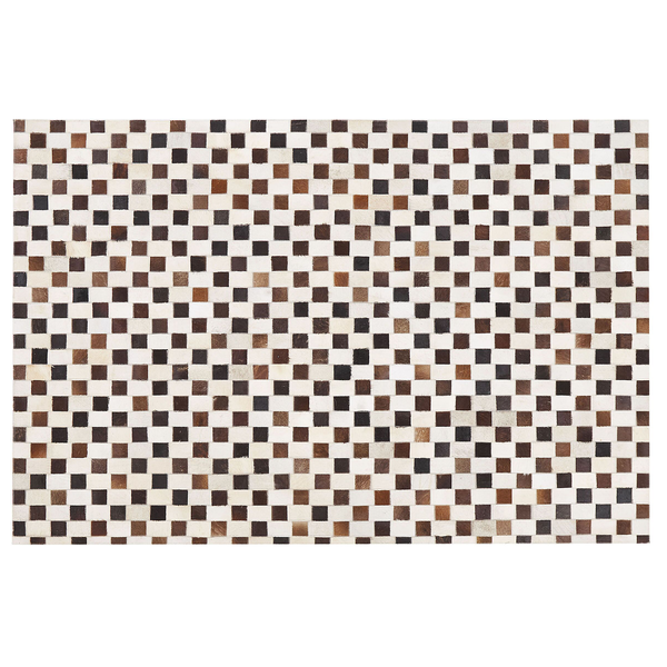 Teppich KAYABEY Beige 140 x 200 cm Echtleder