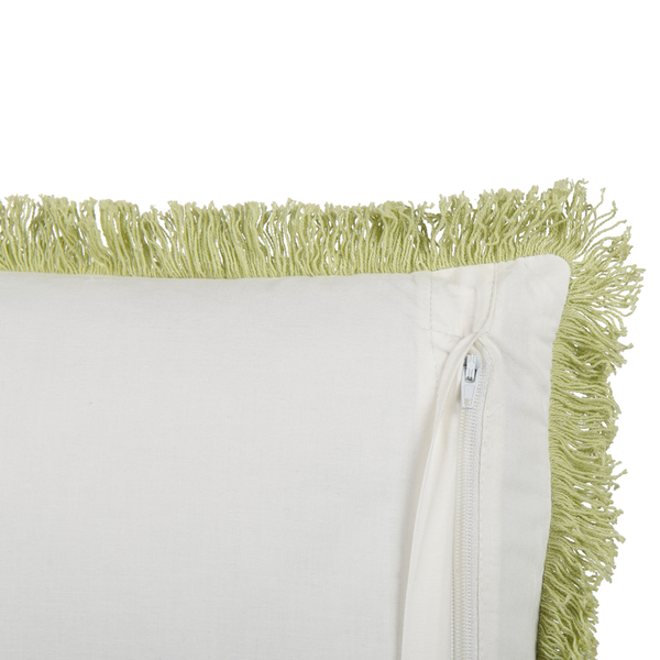 Dekokissen 2er Set FILIX Baumwolle 45 x 45 cm Grün Blumenmuster