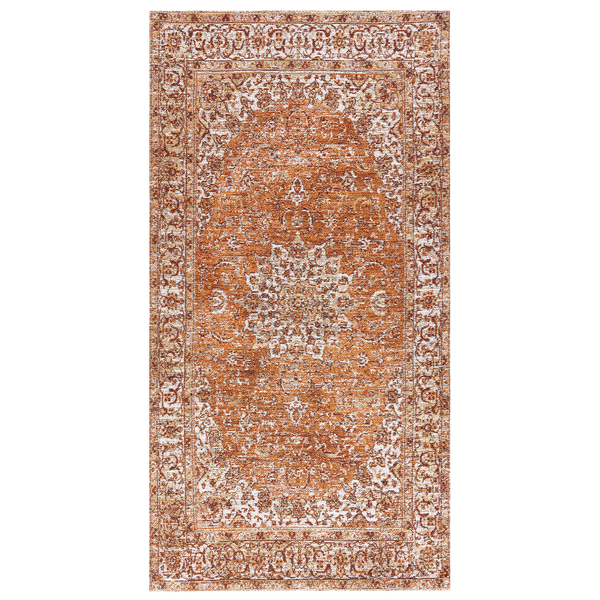 Teppich HAYAT Orange 80 x 150 cm Baumwolle