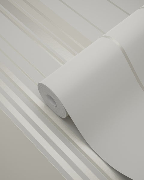 Origin Wallcoverings Tapete Streifen Crême-Weiß - 53 cm x 10.05 m - 346224