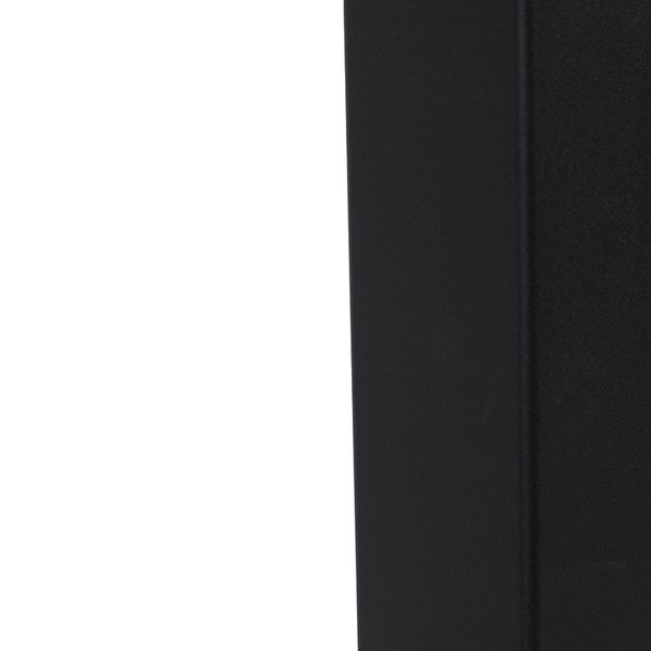 Stehende Außenlampe schwarz mit opalweißem Schirm 70 cm - Dänemark