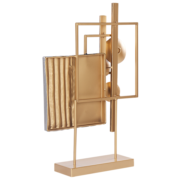 Dekorative Metallskulptur mit geometrischen Formen für Wohnaccessoires