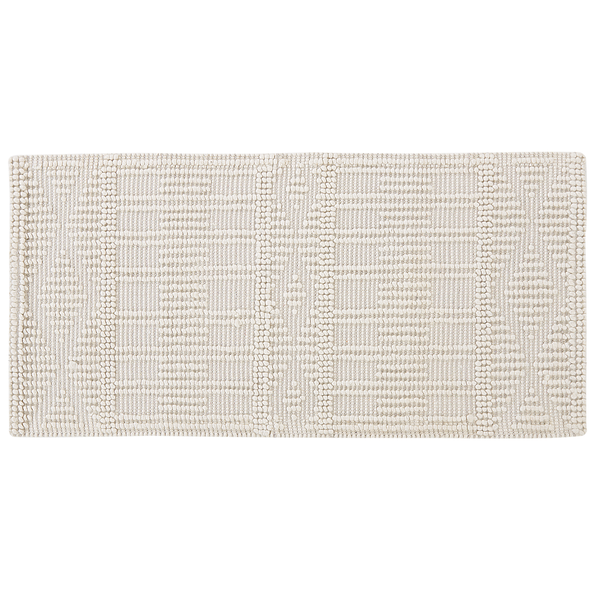 Teppich LAPSEKI Hellbeige 80 x 150 cm Wolle